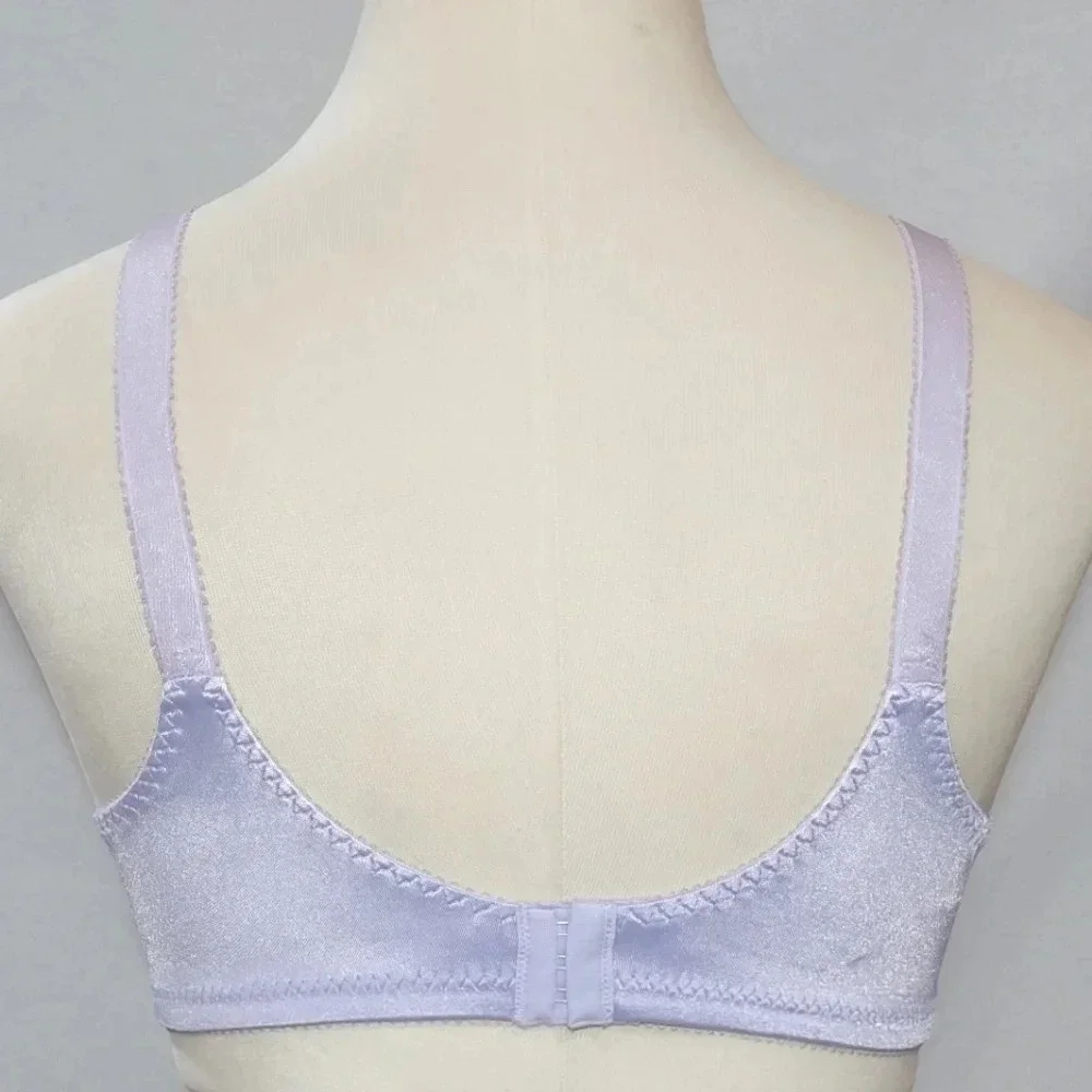 36B Bali 3820 Double Support Wire Free Bra Lavender‎ NWT